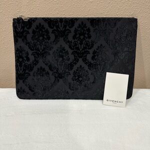 Givenchy Black Damask Clutch